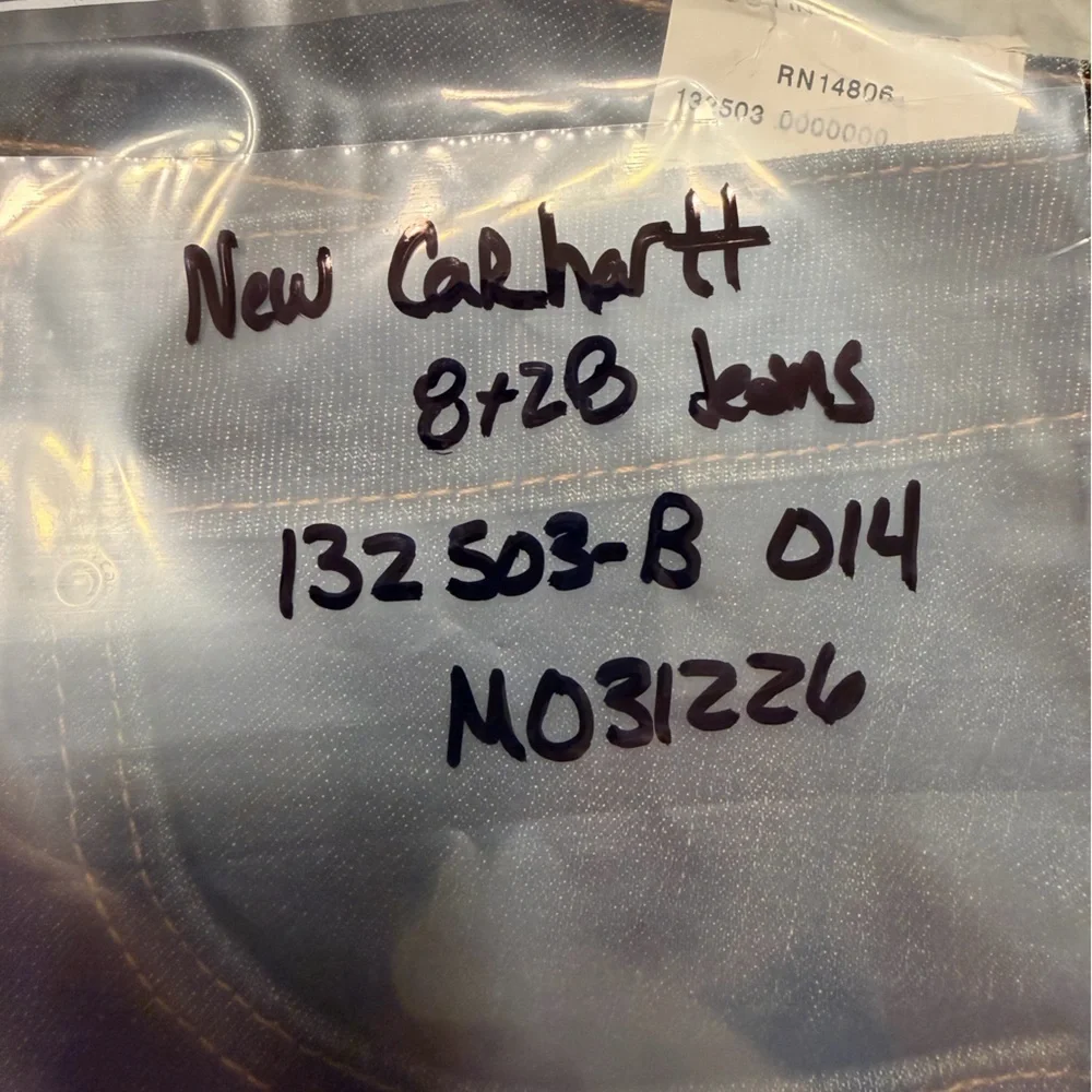 Carhartt Women Bootcut Jeans 8x28 Stretch Traditional Fit Dark Wash Workwear NEW